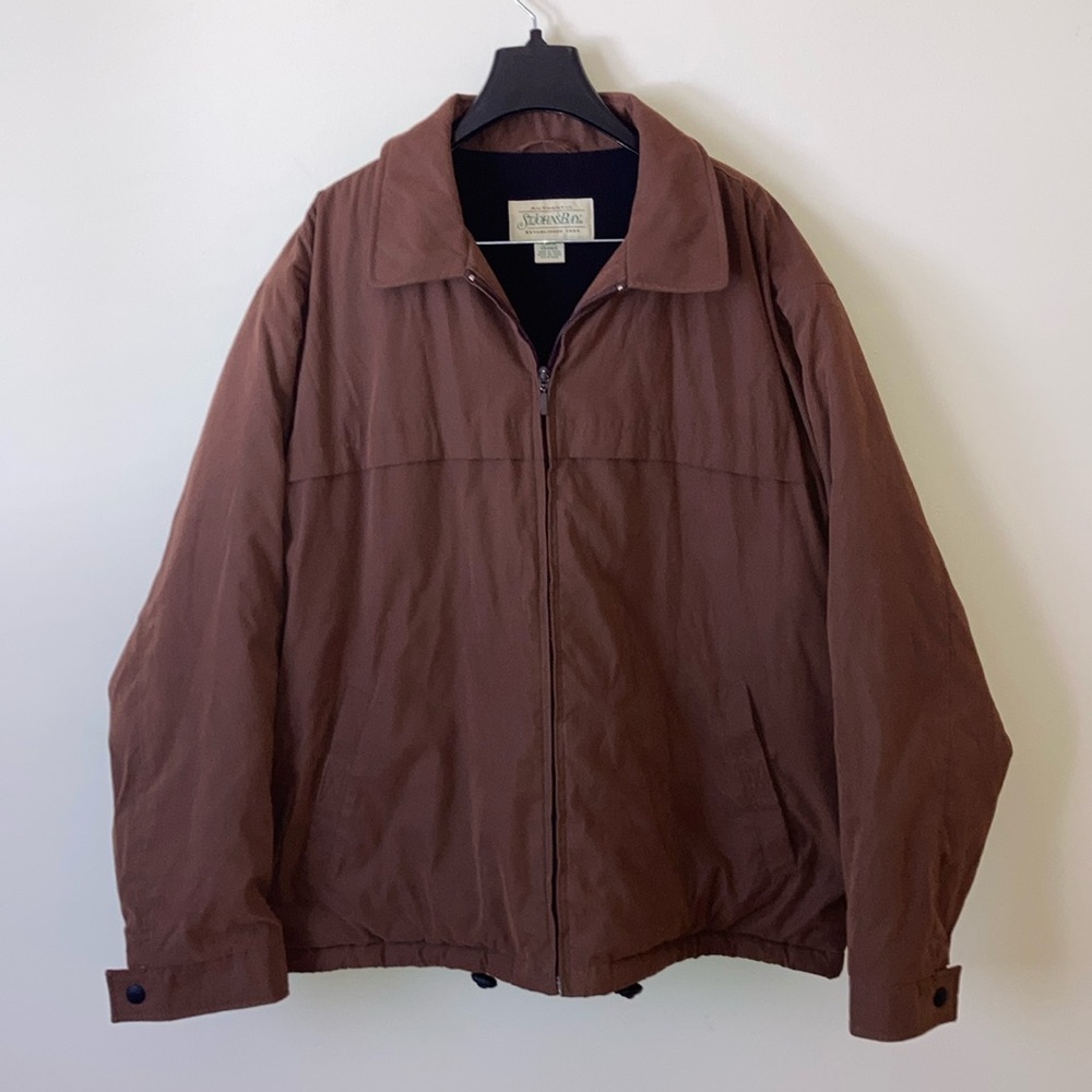 St. John's Bay Brown Men's Puffer Jacket